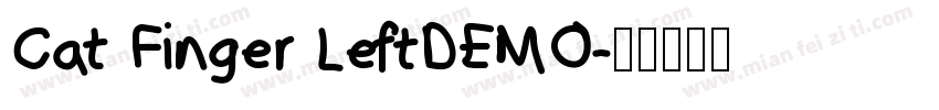 Cat Finger LeftDEMO字体转换